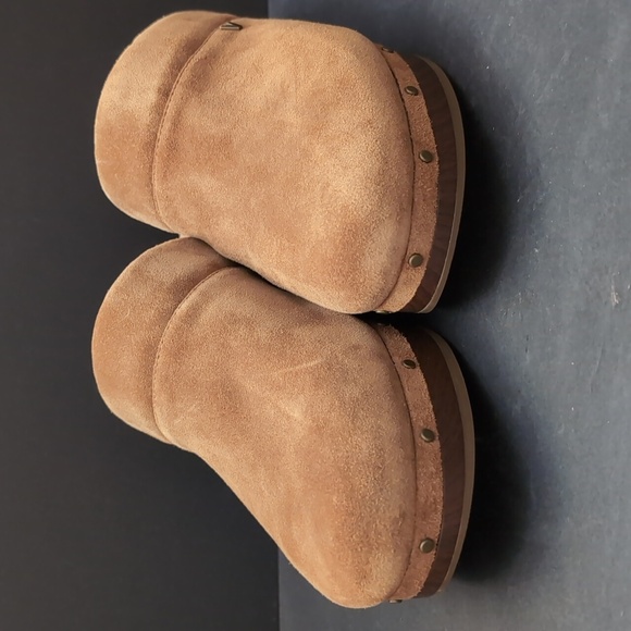 Vionic Kacie Woman's Brown Suede/Leather Size 11 Clogs/Mules. - Picture 3 of 10